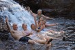 Swiming at the waterfalls